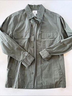 H&M Men's Military Field Jacket in Olive